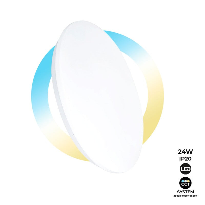 Plafonnier LED rond en saillie LED BASIC 24W CCT DIA. 325