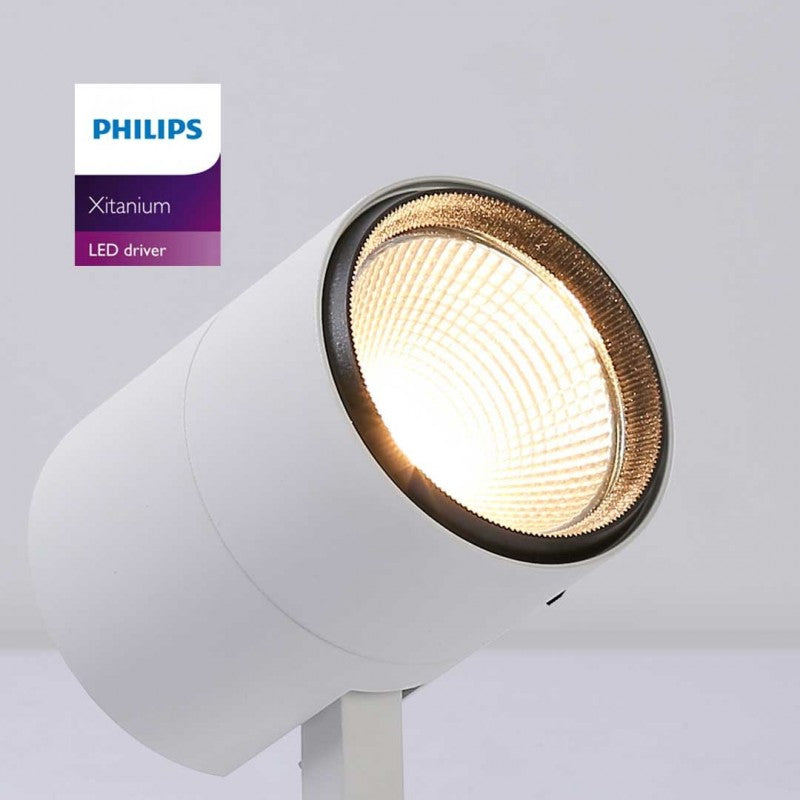 Foco LED sobre carril trifásico CCT 42W - CRI 95 - Driver Philips Xitanium integrado