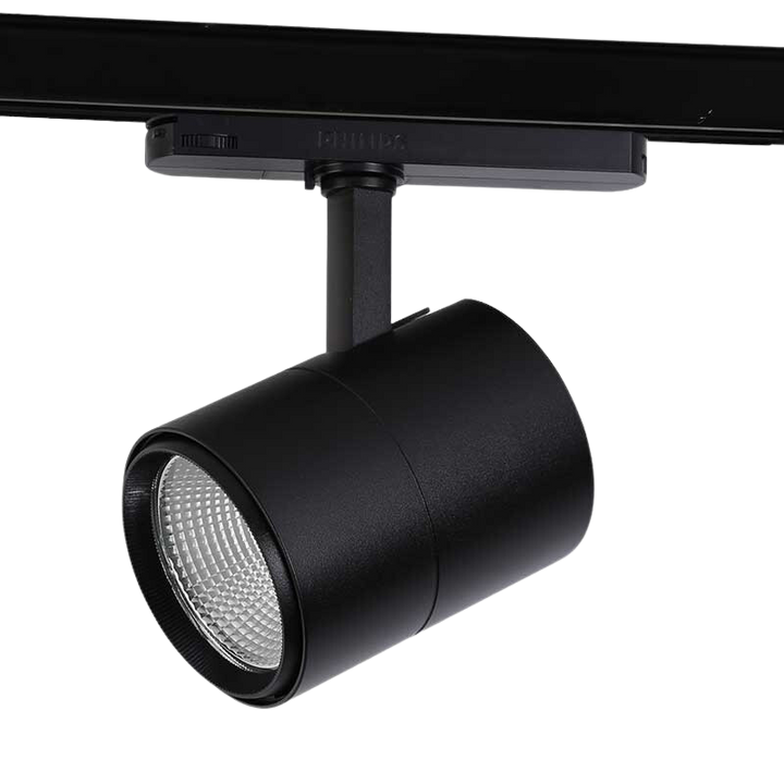 Foco LED para carril trifásico de 30W para frutas y verduras color negro