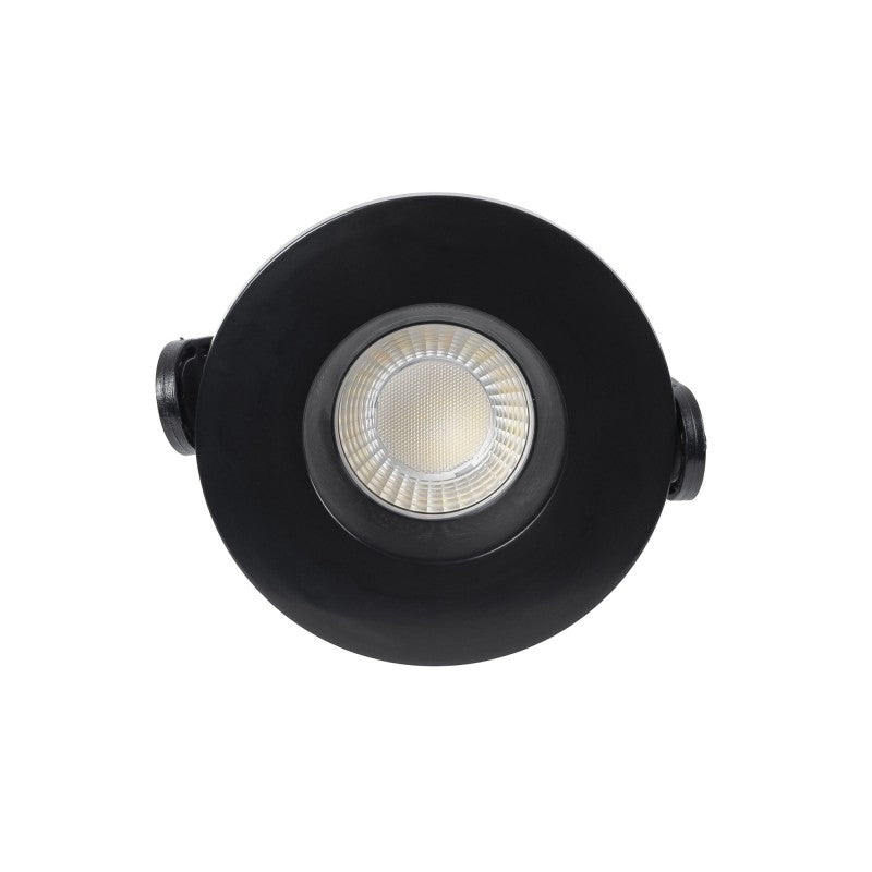 Spot encastrable LED CCT - 6W - Dimmable TRIAC - Ø68mm - IP65 - Noir