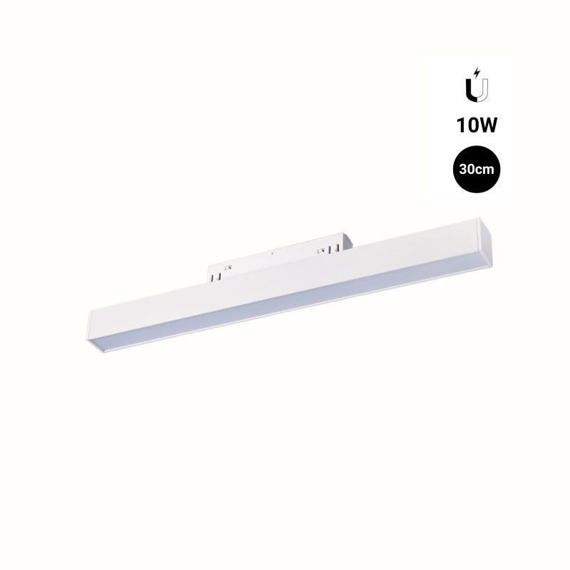 Foco LED lineal Opal sobre carril magnético 48V - 10W - Blanco