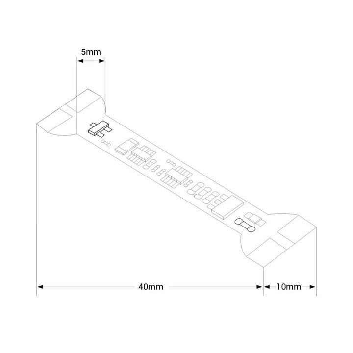 Sensor de proximidad de encendido/apagado y regulación para tiras LED - 5-24 V CC