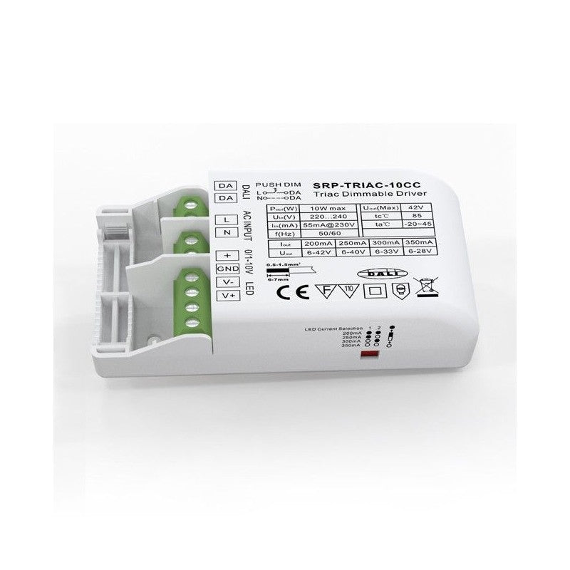 Driver Dimmable TRIAC DALI PUSH 0/1-10V 10W (200-350mA)