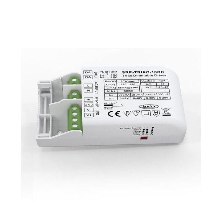 Driver Dimmable TRIAC DALI PUSH 0/1-10V 10W (200-350mA)