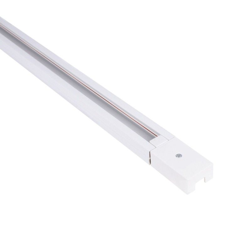 Rail monophasé en PVC pour spots LED - En saillie - 2 mètres