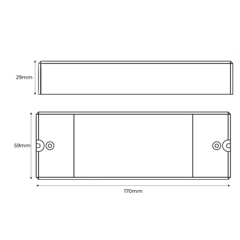 Contrôleur AC TRIAC monochrome - DMX Dimmer - 2 canaux 1,2A/ch - 100-240V - Sunricher