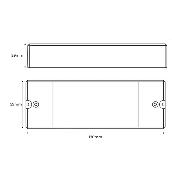 Controlador monocromático AC TRIAC - Dimmer DMX - 2 canales 1.2A/ch - 100-240V - Sunricher