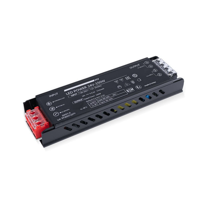 Alimentation LED 24V 150W extra-plate - 6.25A - Haute efficacité - IP20