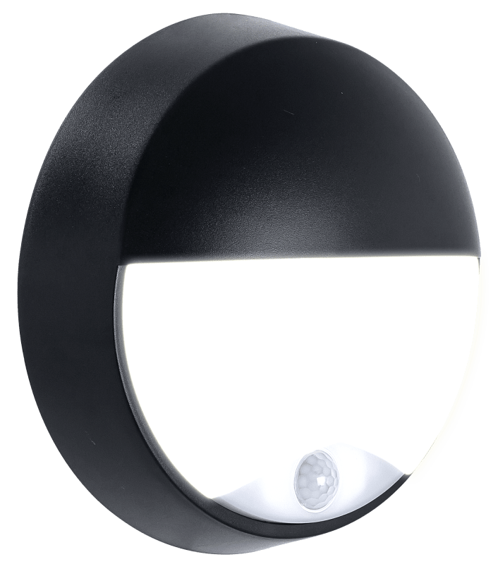 Aplique de pared Luceco Eco Eyelid, sensor PIR integrado, 400 lúmenes, 10 W