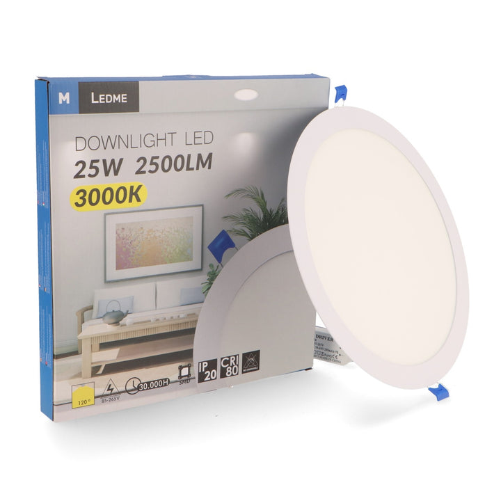 Downligth Led rond Série Slim 25W-4000K