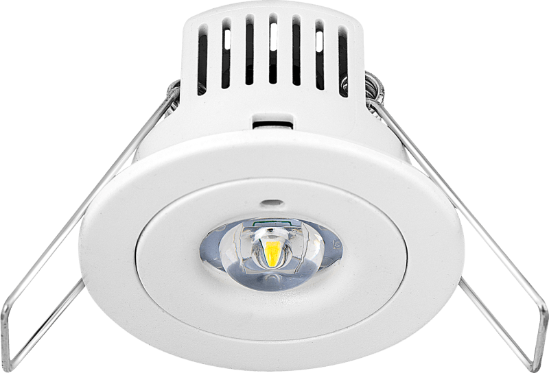 Foco de emergencia empotrable para pasillos Tempus de Luceco, iluminación de emergencia no permanente, 120 lúmenes, 1 W