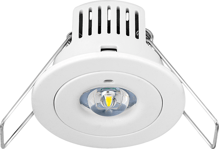 Foco de emergencia empotrable para pasillos Tempus de Luceco, iluminación de emergencia no permanente, 120 lúmenes, 1 W
