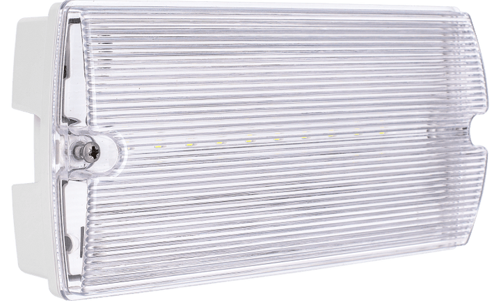 Lámpara de emergencia Luceco Tempus Mini, iluminación de emergencia permanente, 120 lúmenes, 3 W