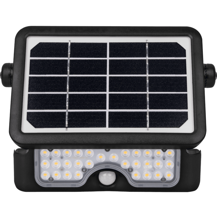 Foco solar para exteriores Guardian de Luceco, con energía solar + sensor + luz crepuscular, 550 lúmenes, 5 W