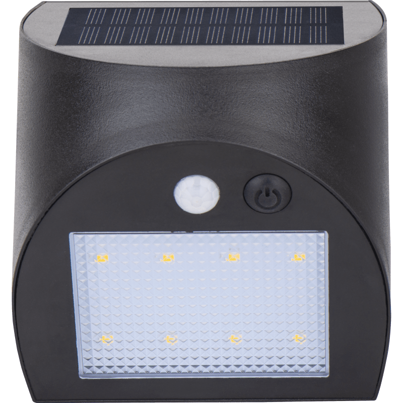 Applique solaire Luceco Prysm Noire, Solaire + Détecteur, 300 Lumens, 3W