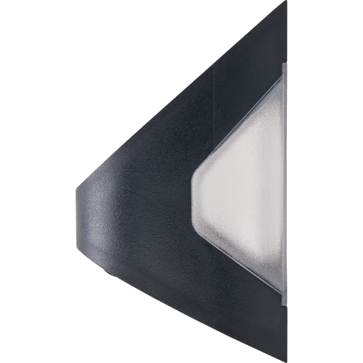 Aplique solar de pared Luceco Prysm Black, energía solar + detector, 300 lúmenes, 3 W