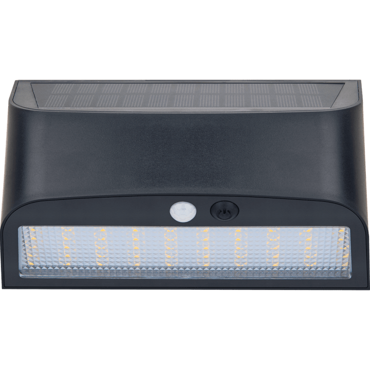 Applique solaire Luceco Prysm Noire, Solaire + Détecteur, 600 Lumens, 6W