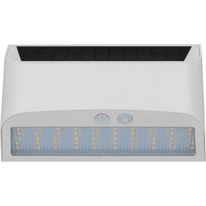 Applique solaire Luceco Prysm Blanche, Solaire + Détecteur, 600 Lumens, 6W