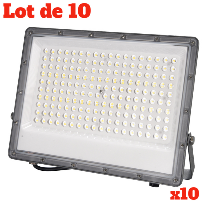 Pack de 10 focos LED para exterior de 100W