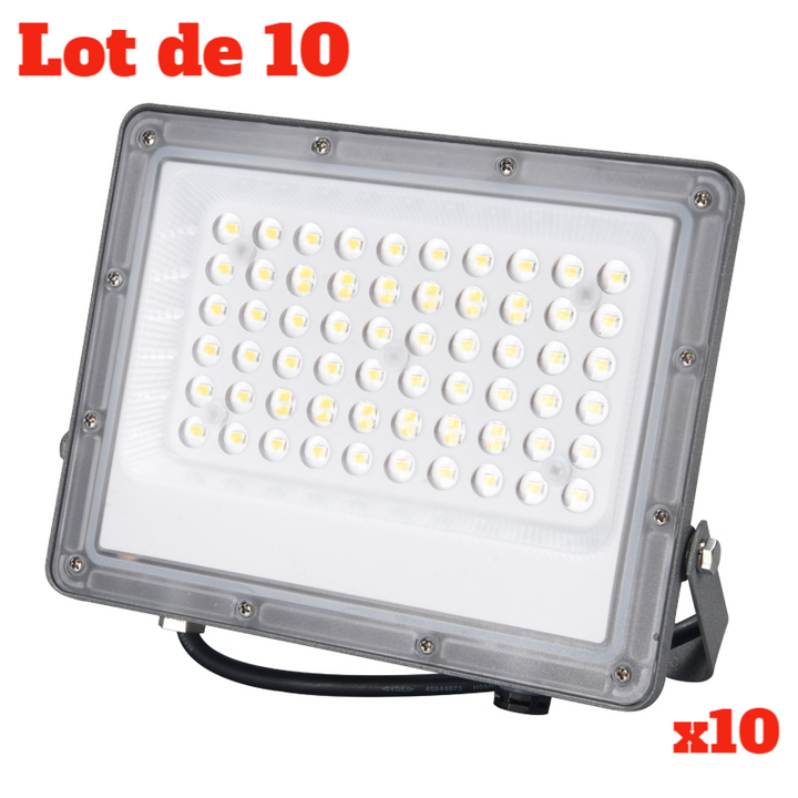 Lot de 10 projecteurs d'extérieur LED 30W