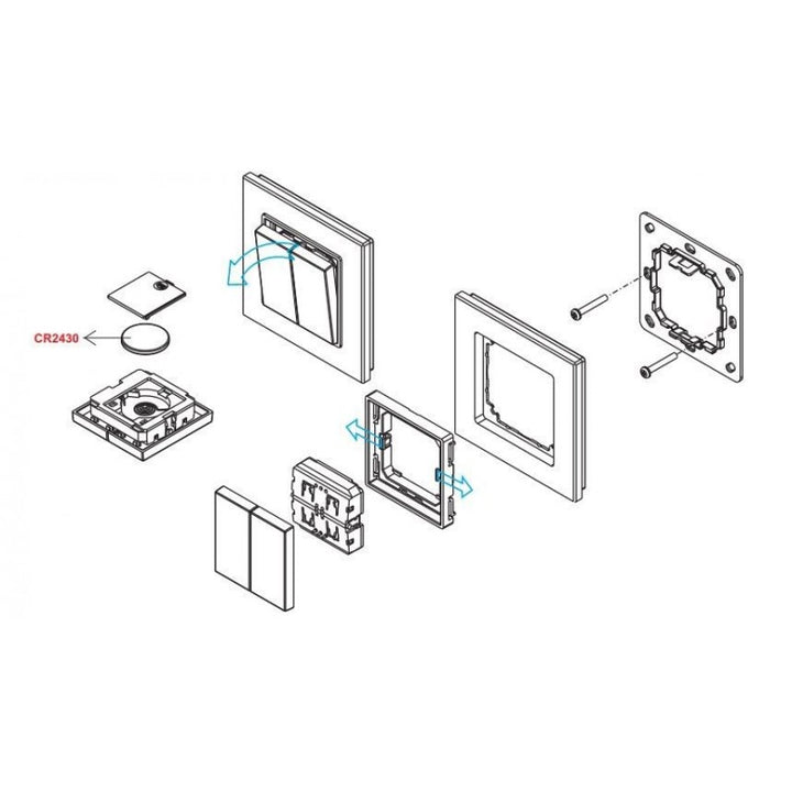 Variateur de lumière radio fréquence 2 touches | Sunrincher