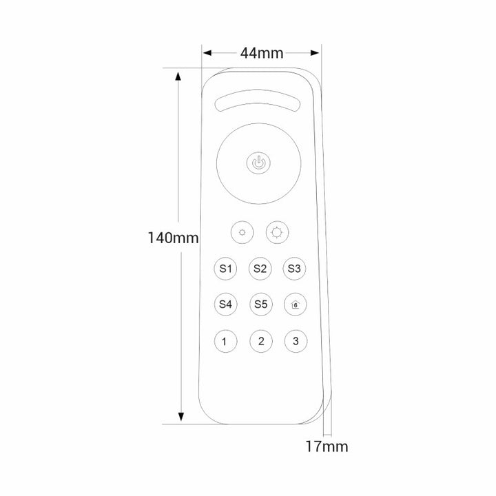 Mando a distancia "Sunricher" - RF + Bluetooth - RGB y CCT