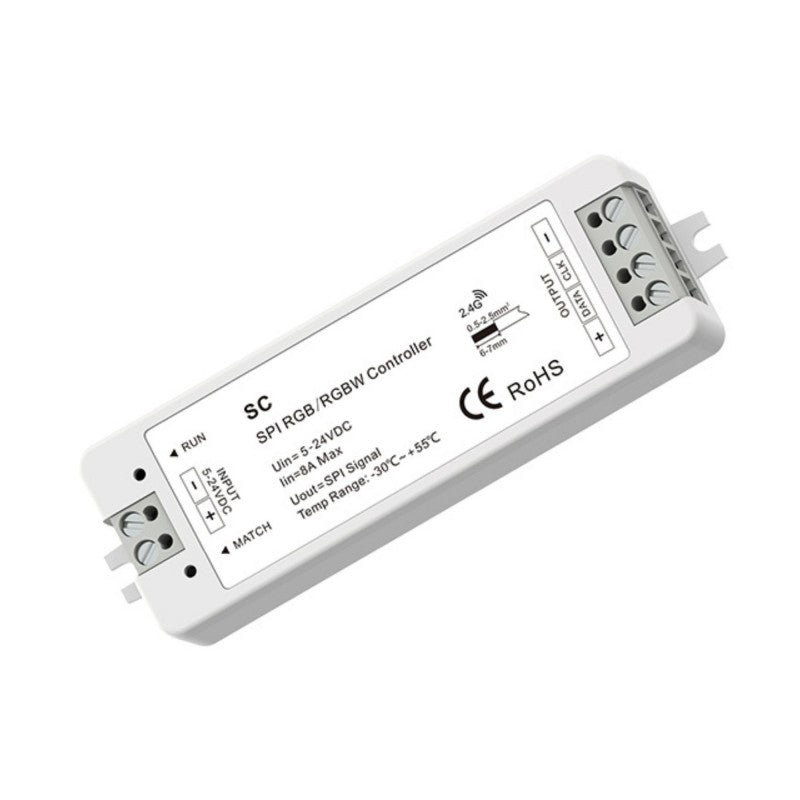 Contrôleur RGB / RGBW SPI pour rubans LED IC intelligents 5-24V - RF 2.4G