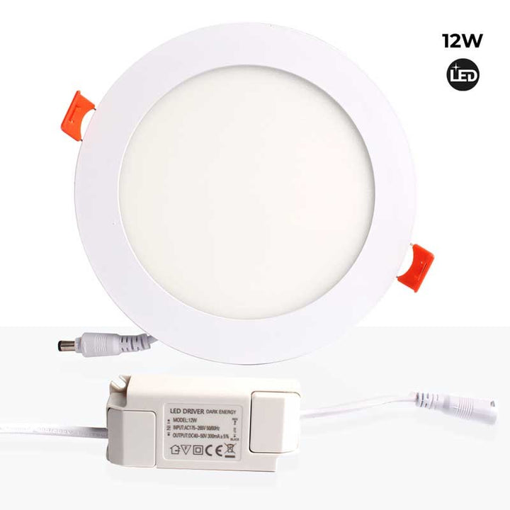 Spot LED encastrable extra-plat rond 12W