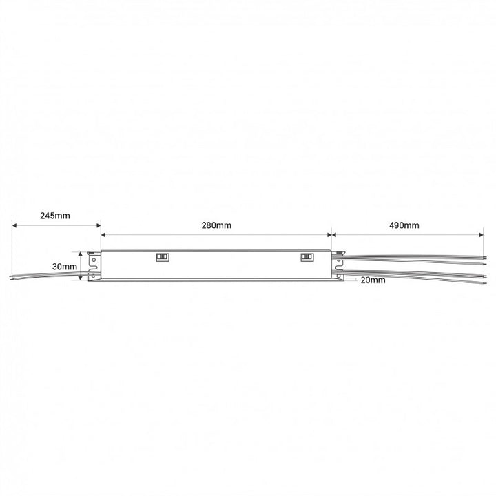 Driver para LED lineal CCT - Regulable 0-10V + alimentación 12V - 30-42V DC - 44W - 650-1050mA