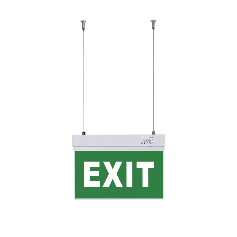 Bloc autonome d'éclairage de sécurité avec pictogramme "EXIT" - Suspension