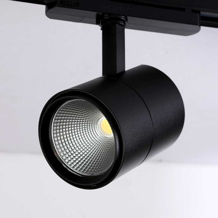 Foco LED para carril trifásico de 30W para frutas y verduras color negro