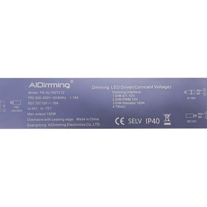 Fuente de alimentación LED regulable TRIAC/0-10V 200-250V - Salida 12V - 10A - 120W