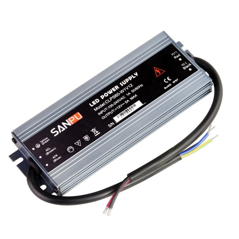 Transformateur étanche 12V 60W IP67