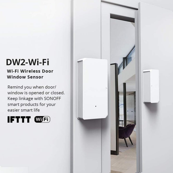 Sensor antirrobo inteligente, apertura de puertas y ventanas | SONOFF DW1