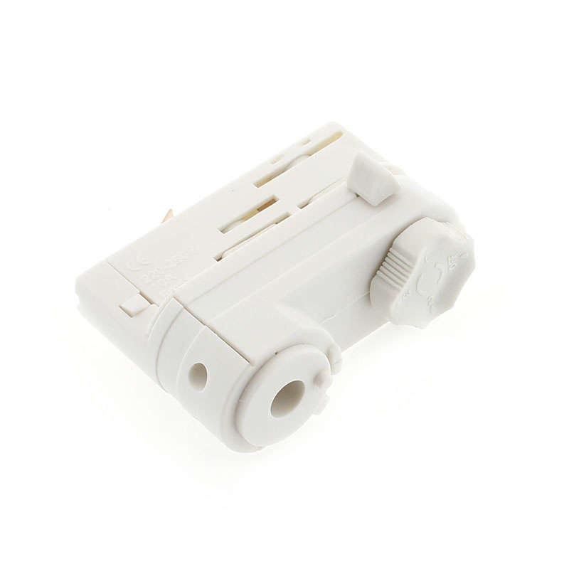 Connecteur adaptateur de luminaire pour rail triphasé