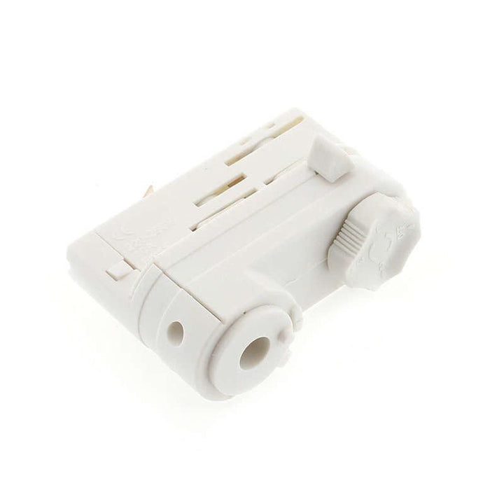 Conector adaptador de luz de riel trifásico