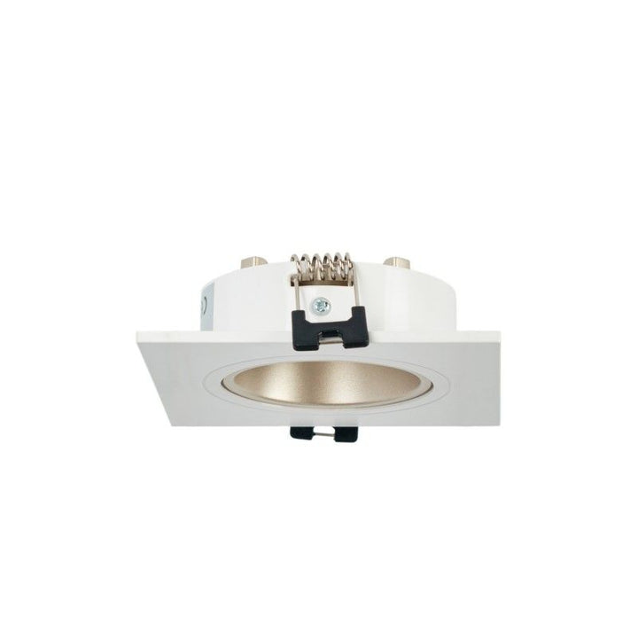 Collerette downlight carrée orientable GU10 / MR16 - Faible indice UGR - Coupe Ø75 mm