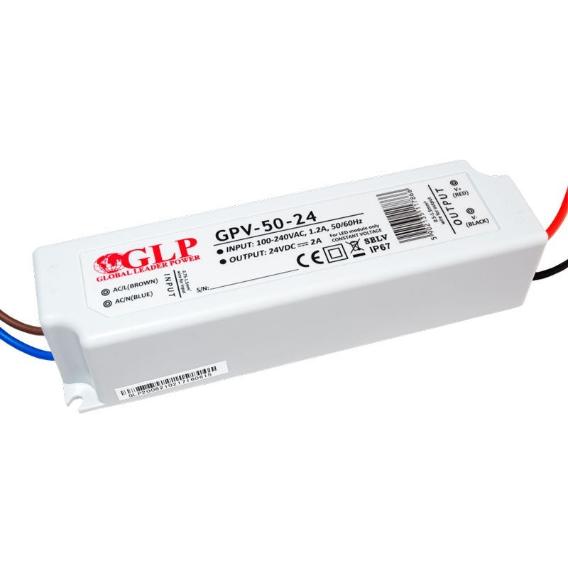 Alimentation LED étanche 24V DC - 50W  - IP67 - GLP