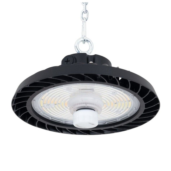 Lámpara colgante industrial LED UFO 200W - CCT - Con detector de movimiento - 170lm/W - Driver LIFUD - IP65 - 5 años de garantía