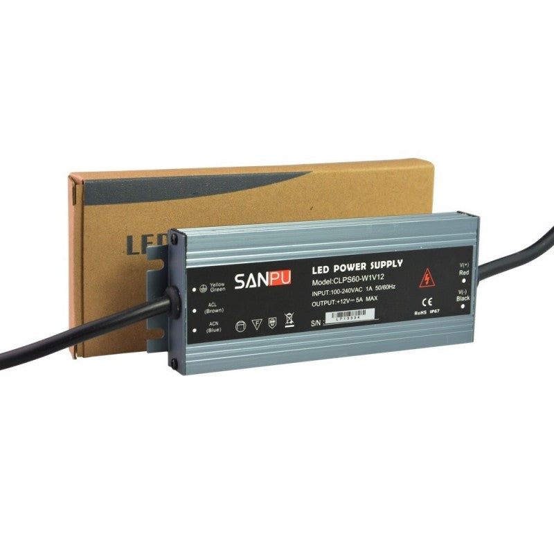 Transformador estanco 12V 60W IP67