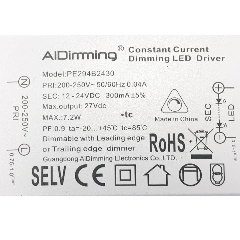 Controlador regulable Triac 12-24VDC 300MA