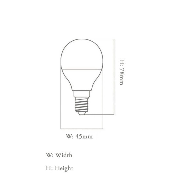 Ampoule LED 6W E14 G45 OSRAM CHIP DURIS E 2835