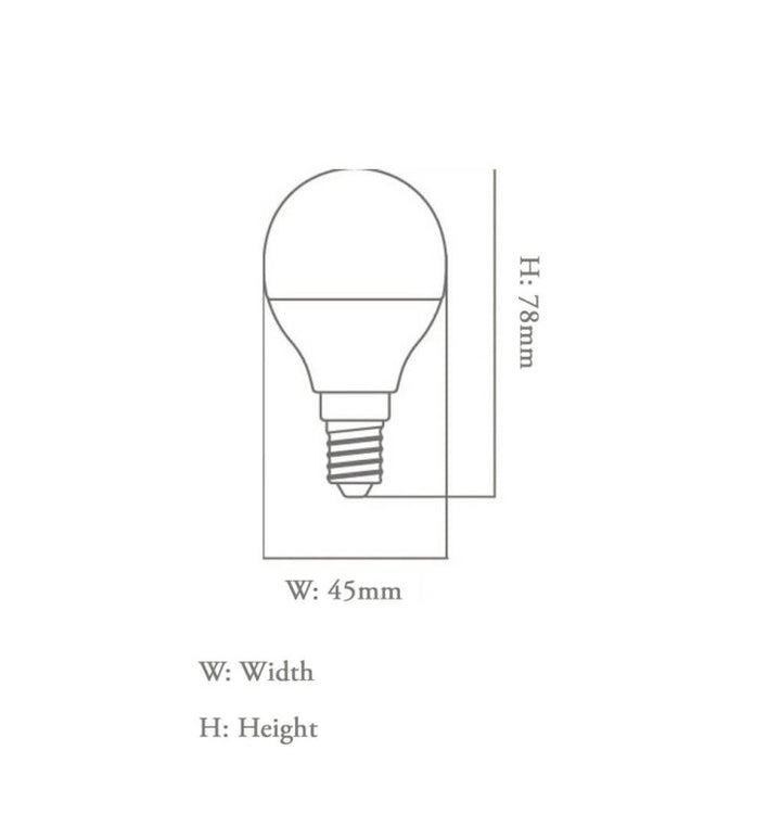 Bombilla LED 6W E14 G45 OSRAM CHIP DURIS E 2835