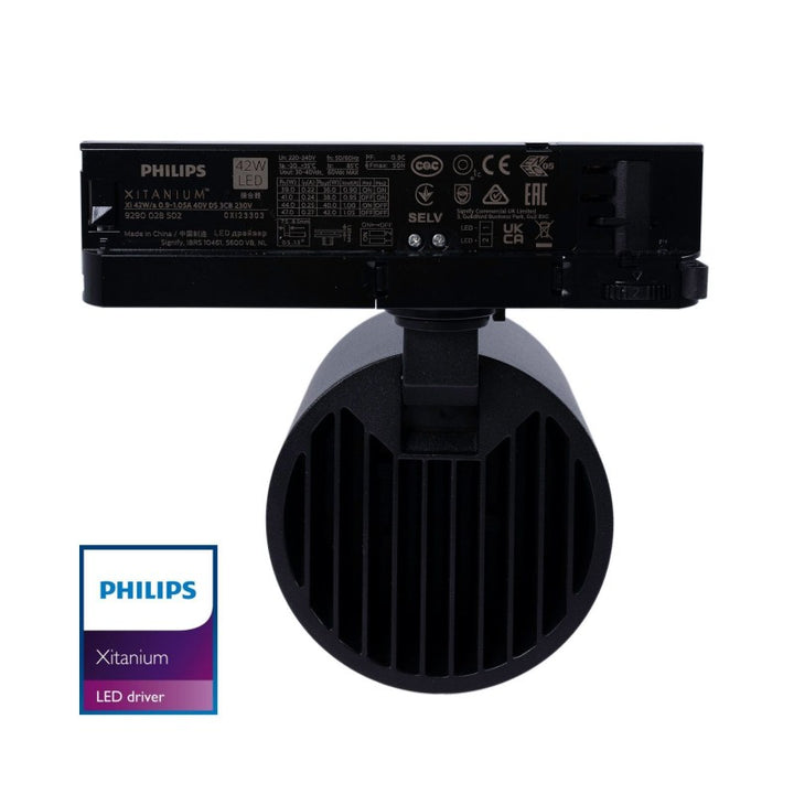 Foco LED 40W para carril trifásico - Panaderías - Driver Philips Xitanium