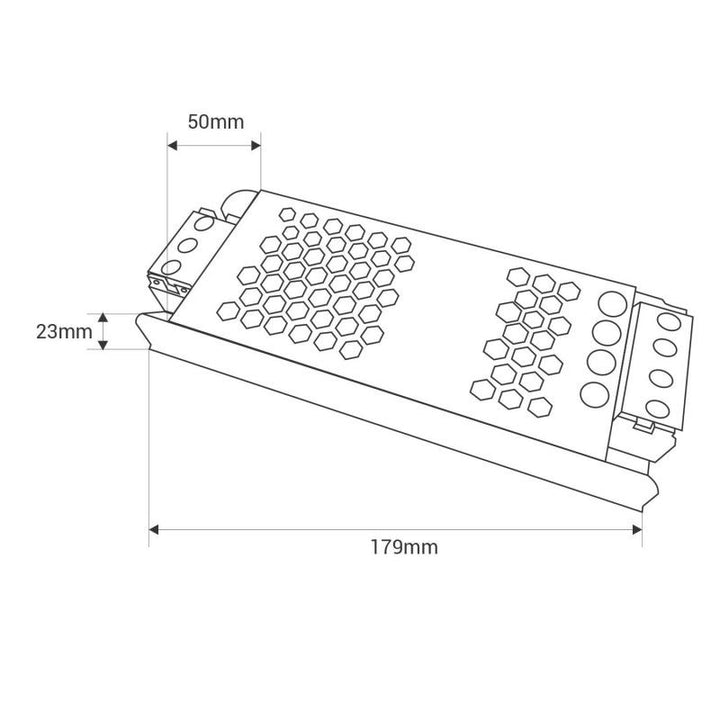 Alimentation LED 24V 300W slim - 12.5A - IP20