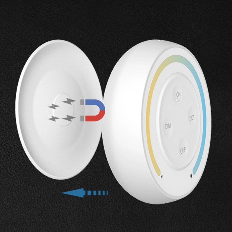 Mini control remoto RF - CCT - Base magnética - Mi Light - 2,4 GHz