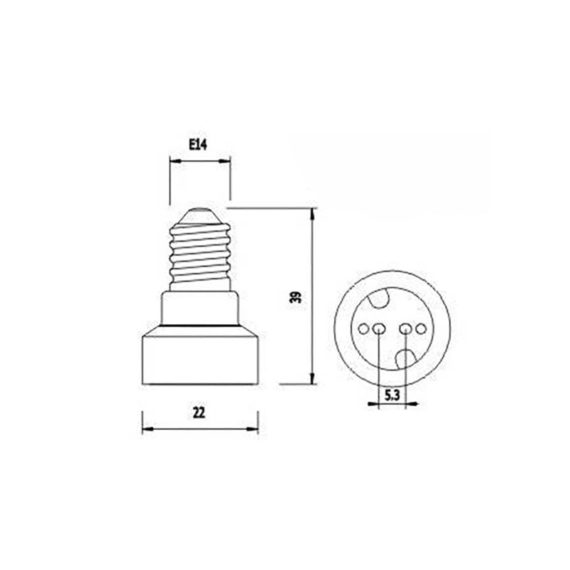 Adaptateur MR16 vers vis E14