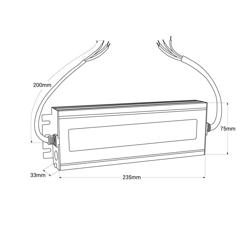 Fuente de alimentación LED impermeable 12V - 300W - IP67 - 25A