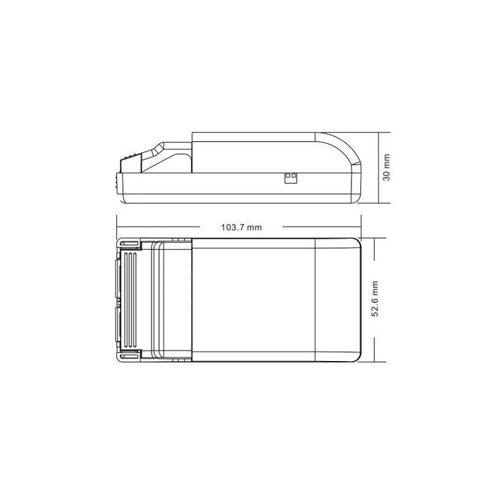 Controlador regulable TRIAC DALI PUSH 0/1-10V 10W (200-350mA)