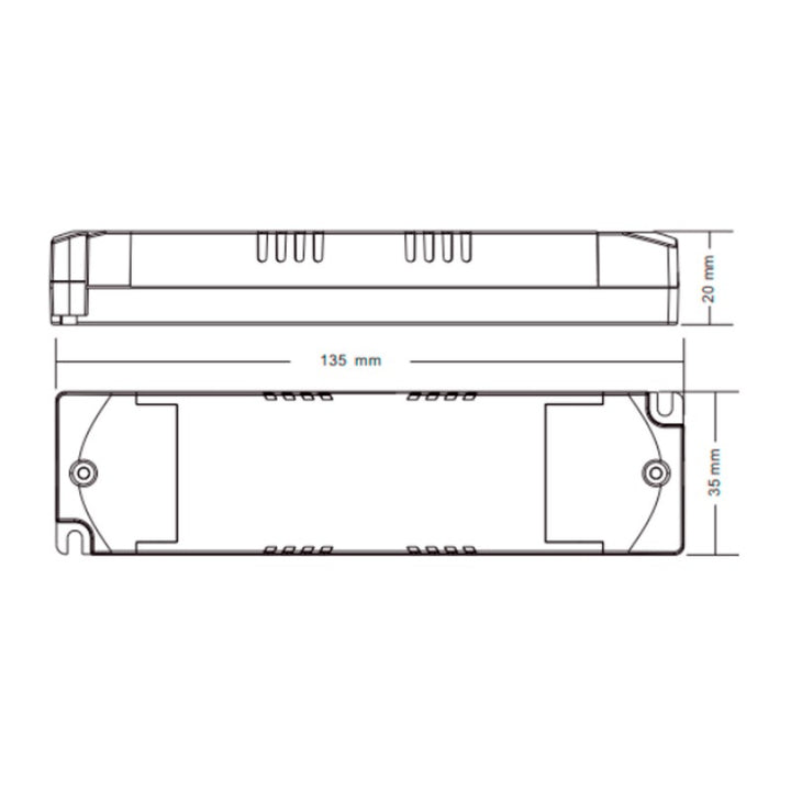 Driver regulable DALI DT8 CCT 220-240V - Salida 6-42V DC - 100-700mA - 15W